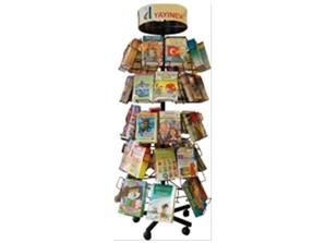 REVOLVING BOOK DISPLAY STAND