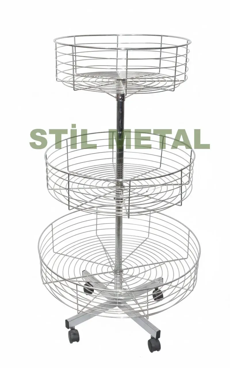 Triple Rotating Round Stand 302-3
