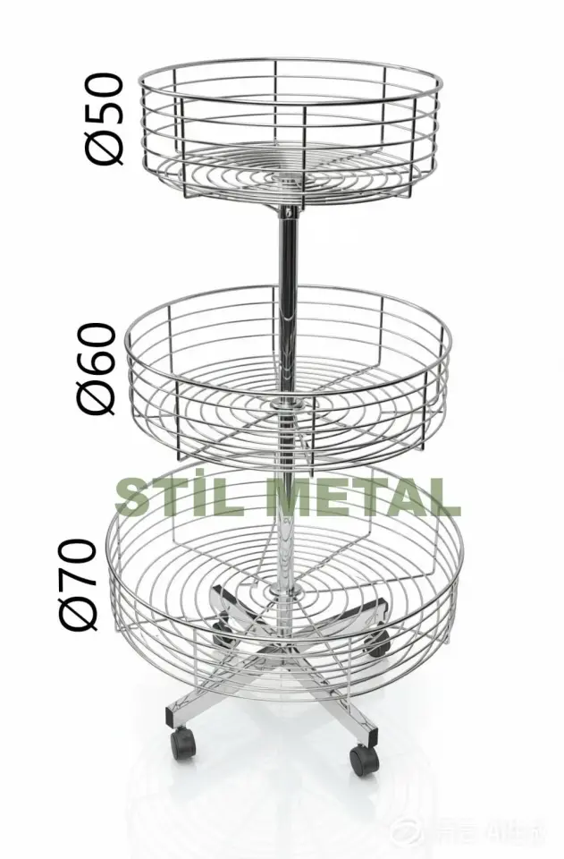 Triple Rotating Round Stand 302-3
