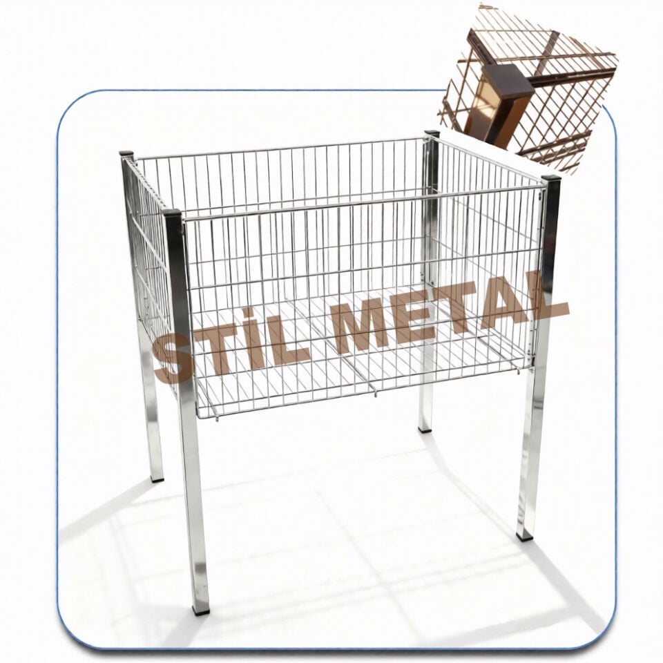 Profil Ayaklı Tel Havuz Std 306-S (Profil Ayaklı Market Sepeti)