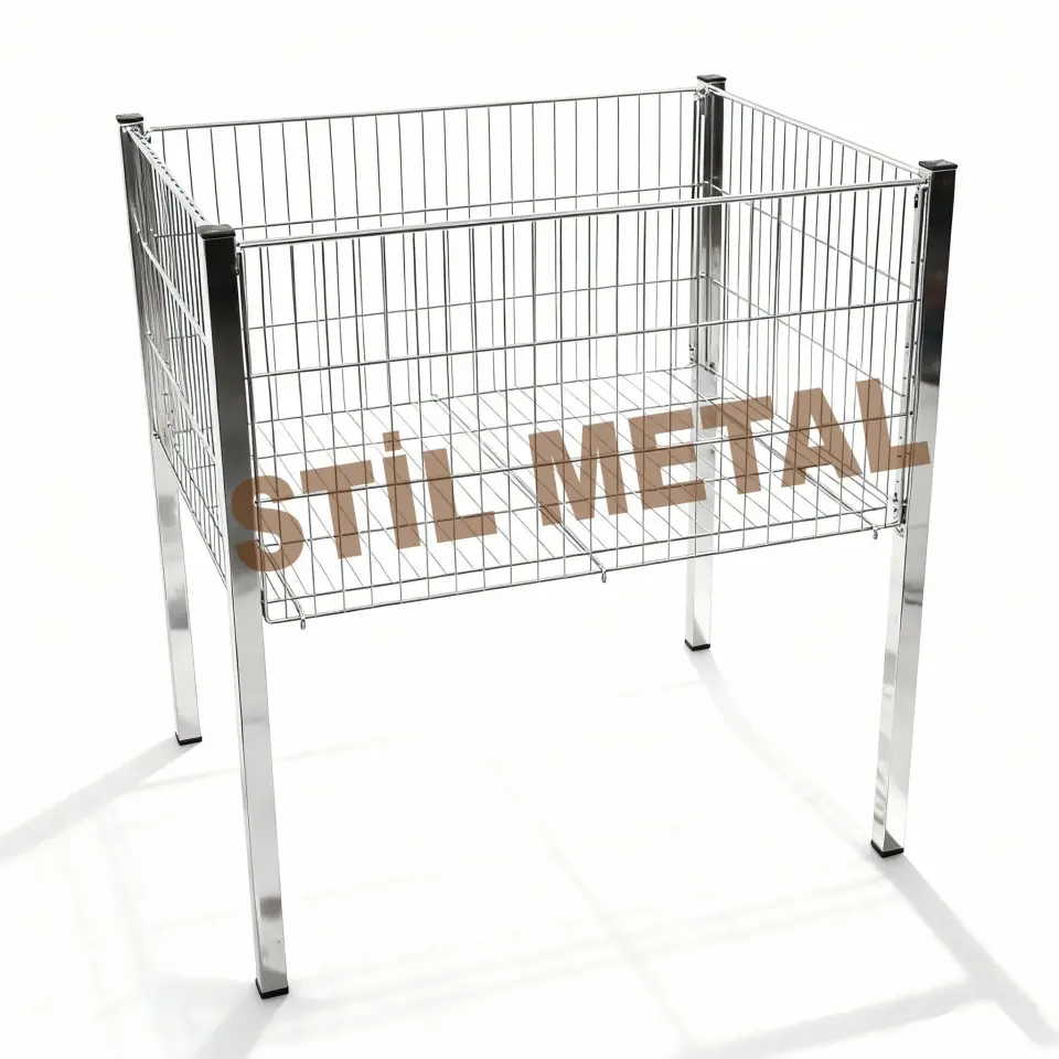 Profil Ayaklı Tel Havuz Std 306-S (Profil Ayaklı Market Sepeti)