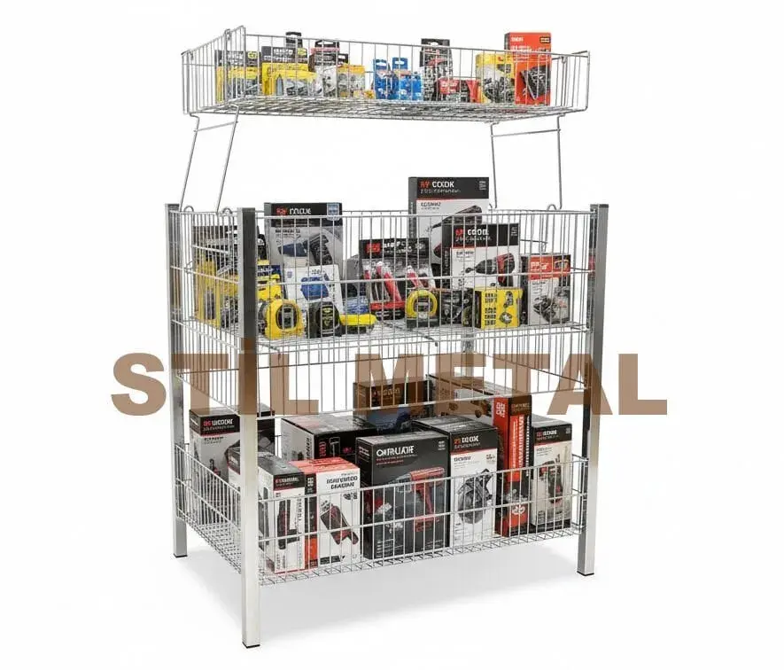 Profil Ayaklı Tel Havuz Std 306-S (Profil Ayaklı Market Sepeti)