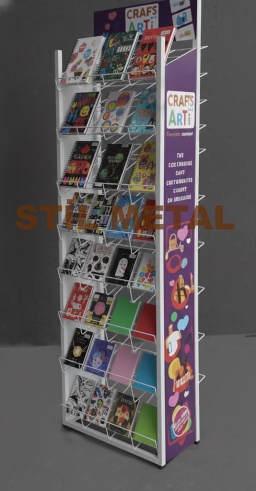 Züccaciye ve Hediyelik Eşya İçin Özel Tasarım Metal Kartpostal Standı