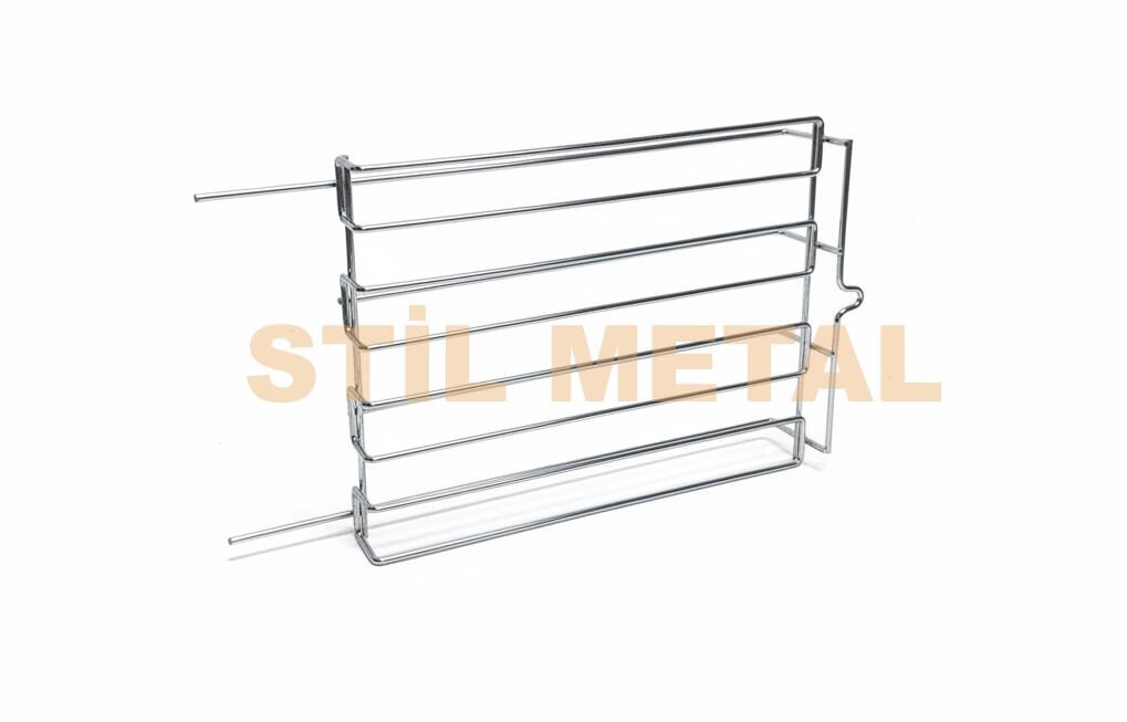 Chrome Oven Side Wire Rack - Heat Resistant Metal Grille